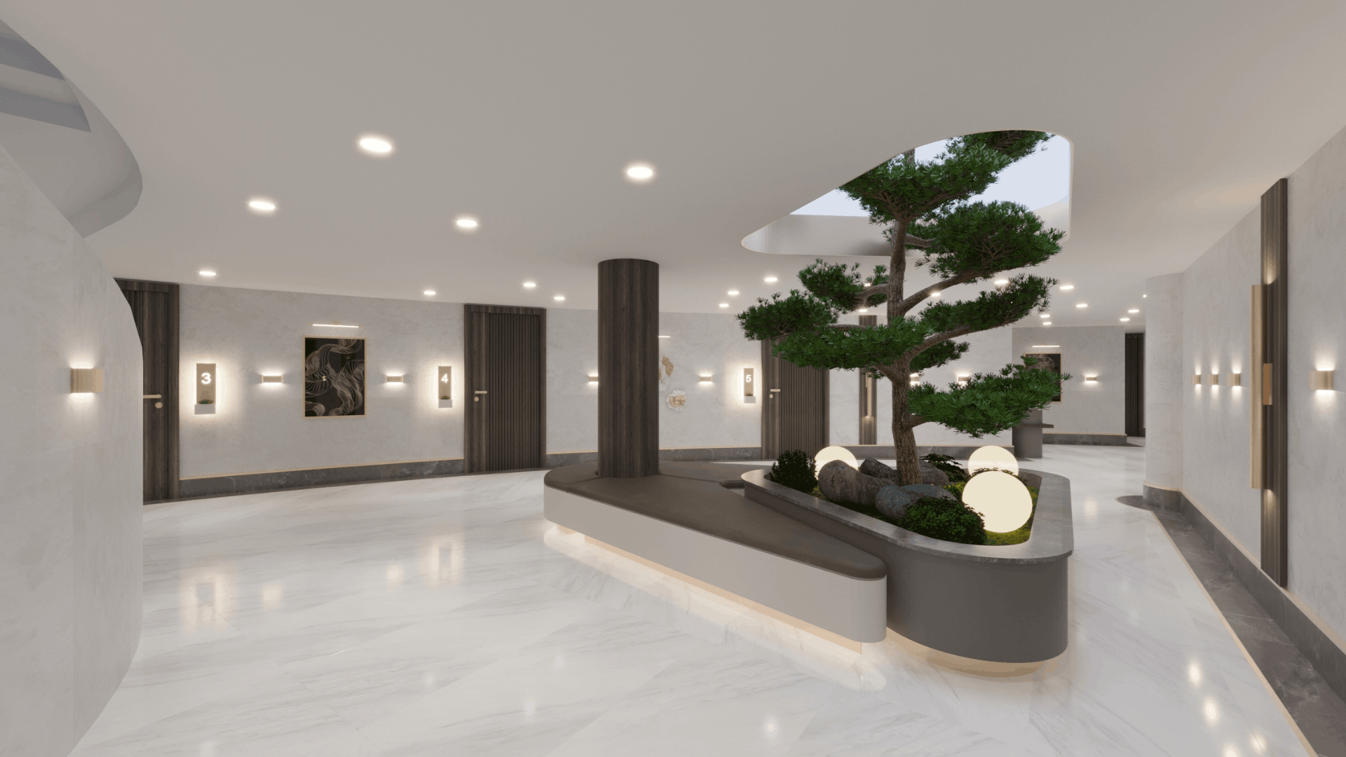 SOFA Group Interior Architecture Ankara Office, Akman Holding Hotel Foyer Area Project
